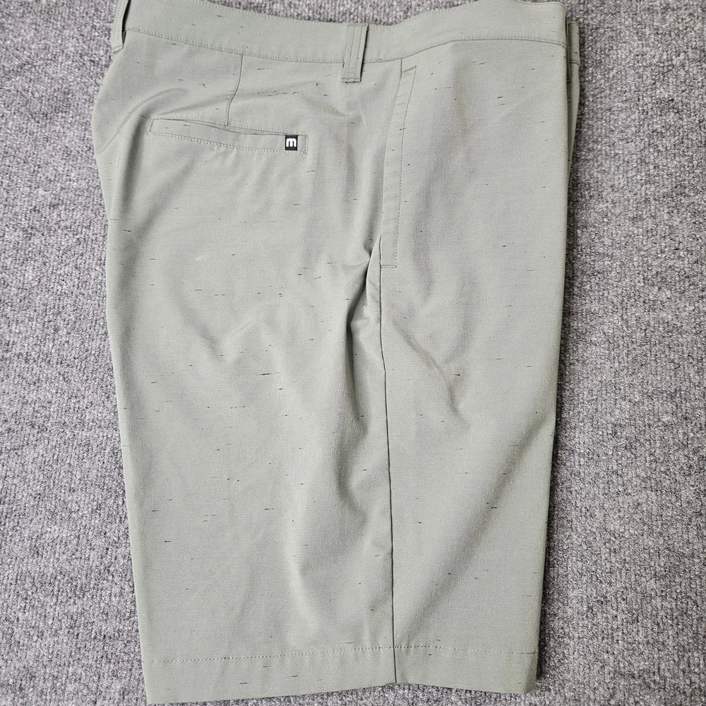 Travis Mathew Men's‎ Golf Shorts Size 40 Green Heathered Stretch Preppy